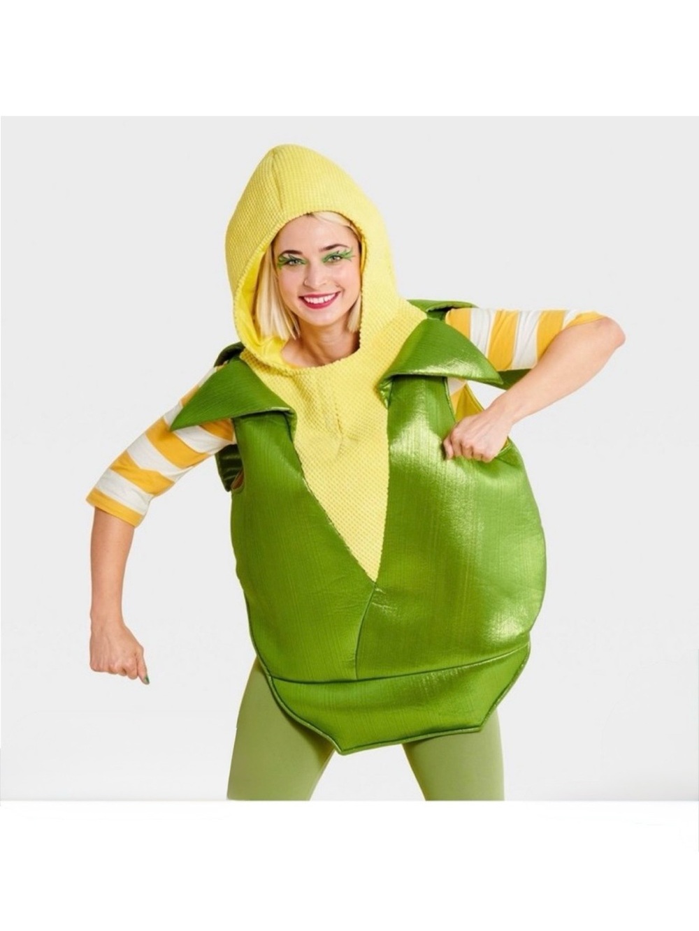 Kids Green and Yellow Corn Costume
